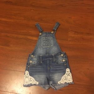 Justice 7R blue overall w/ pockets